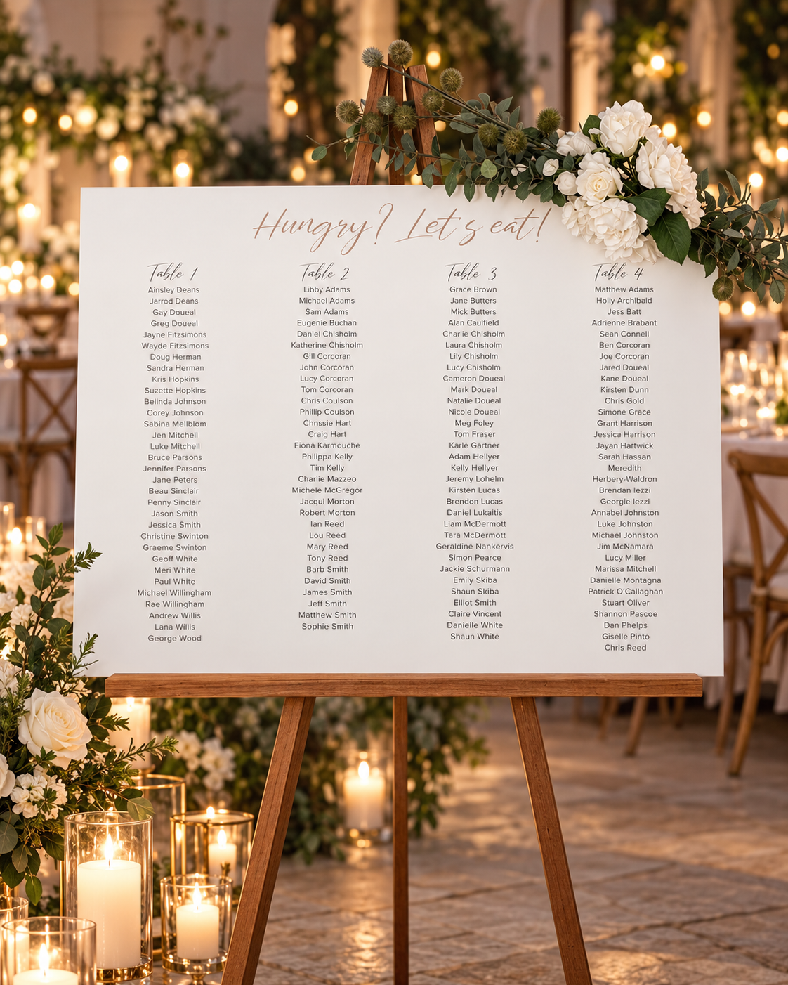 SEATING CHARTS