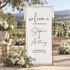LINEN WELCOME SIGN - (Length 1.8m x Width 60cm)