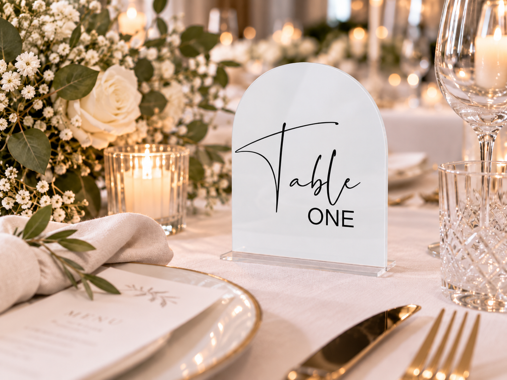 ACRYLIC TABLE NUMBER