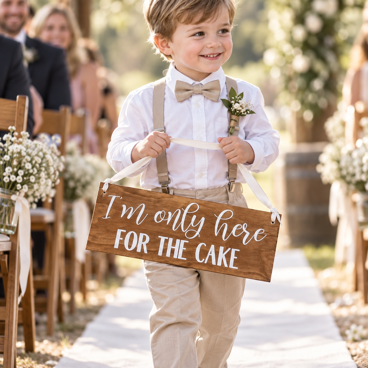 CHILD PAGE BOY Wedding Sign, I'm Single Ladies, Fun Kids Ceremony Sign, Children Holding Wedding Sign, Ring Bearer Funny Sign