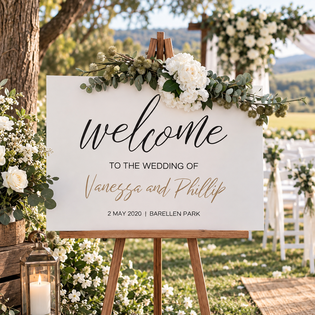 WELCOME WEDDING SIGN