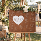 WEDDING GUEST BOOK SIGNING BOARD