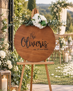 ROUND WELCOME SIGN