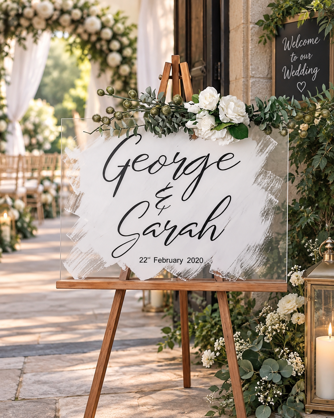 ACRYLIC WELCOME SIGN