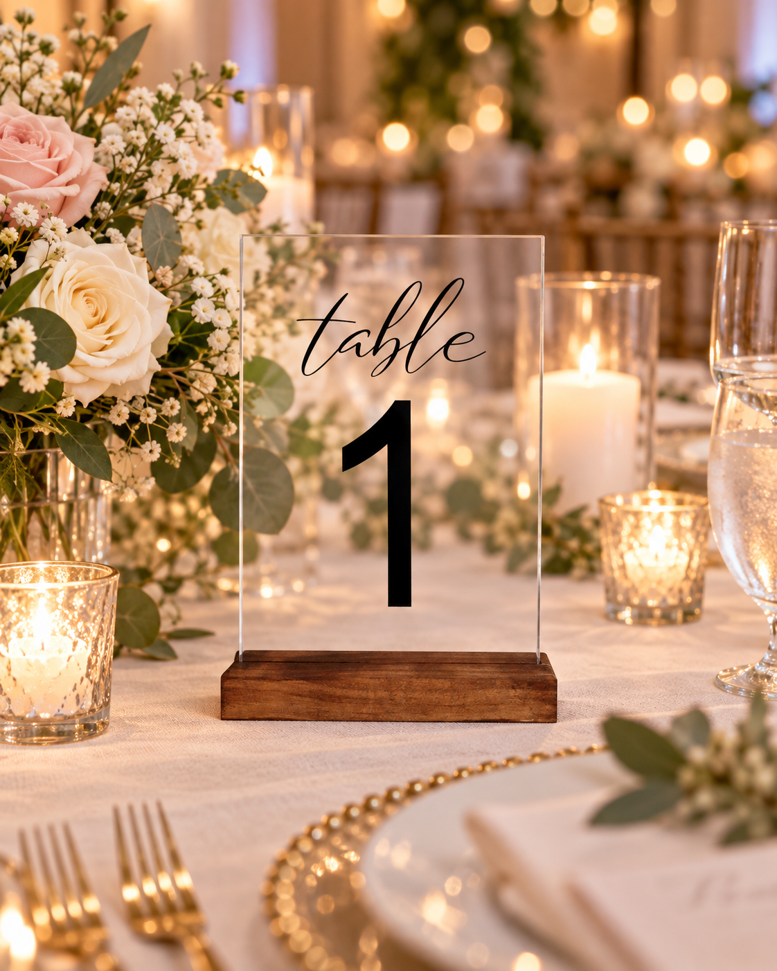 ACRYLIC TABLE NUMBERS Wedding, Freestanding Perspex Table Number Holders, Wooden Table Number Stand, Wedding Table Plan Decorations Decor