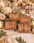 WOODEN TABLE NUMBER