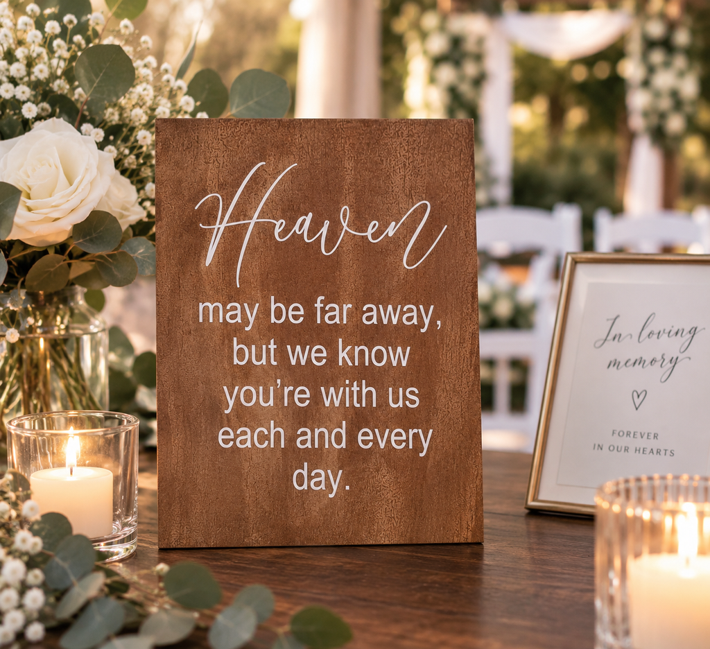 IN LOVING MEMORY - TABLE SIGN