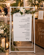 DRINKS MENU RECEPTION SIGN