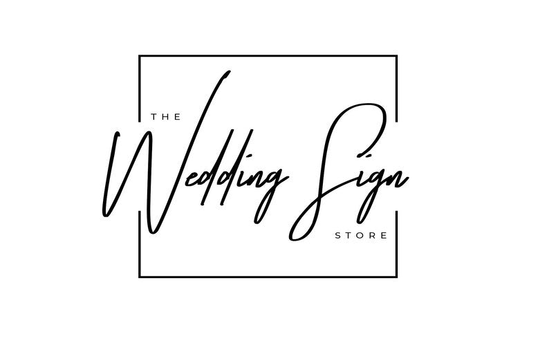 ROUND WELCOME WEDDING SIGN
